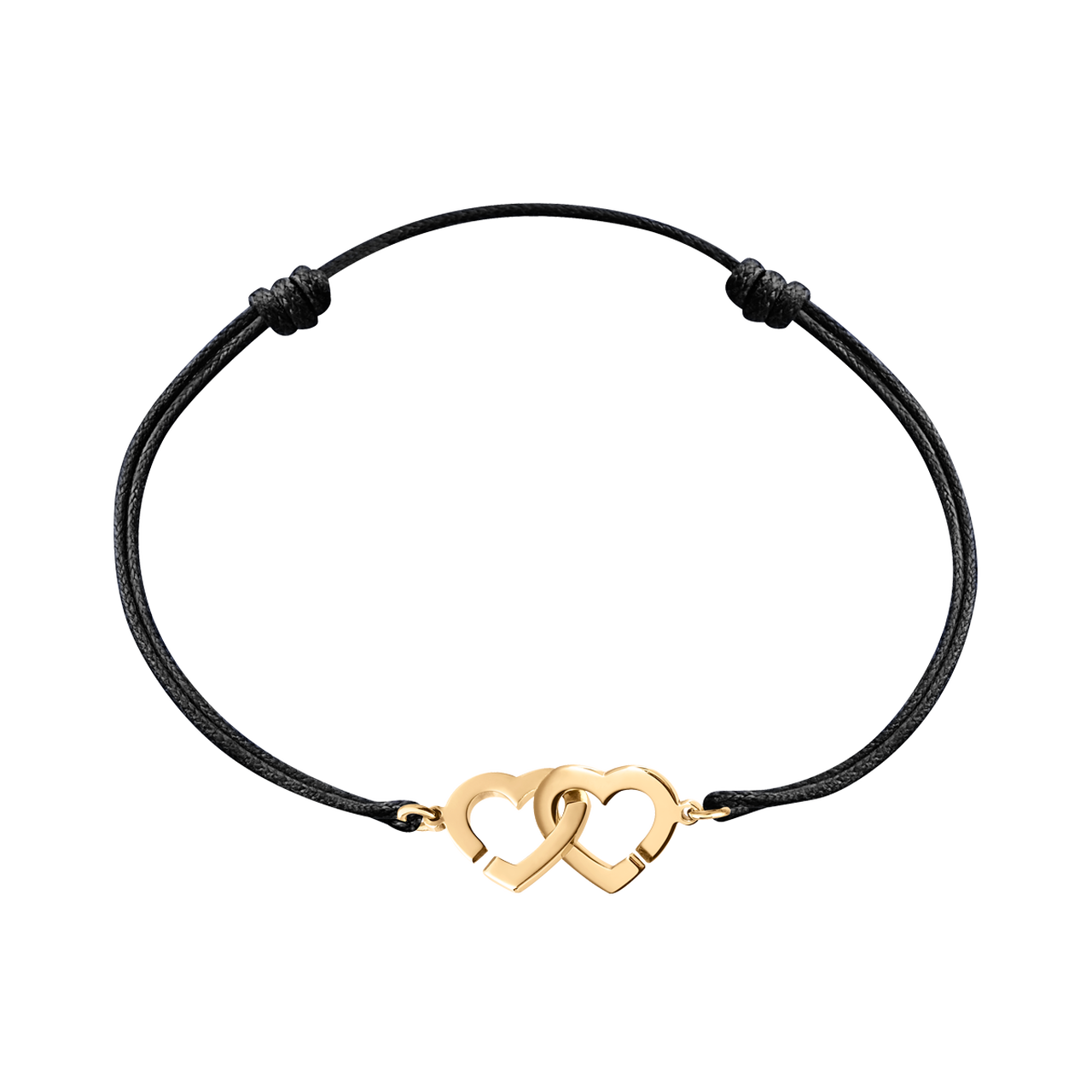 Double Coeurs R9 Yellow Gold Cord Bracelet Dinh Van 345106